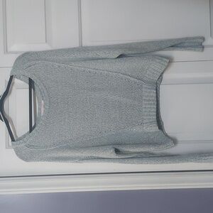 Multi-colorful Sweater. Size medium. Light blue, lavender, & neon green in color